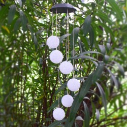 LED solenergid vind chimes ljus - hängande bollar - lampa