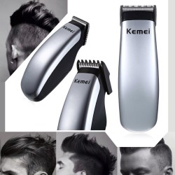 Kemei - elektrisk batteri mini hårklippare - skägg trimmer