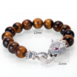 Kristall drake - armband med pärlor sten