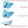 3D fjärilar väggklistermärken - kylmagneter - 12 bitar