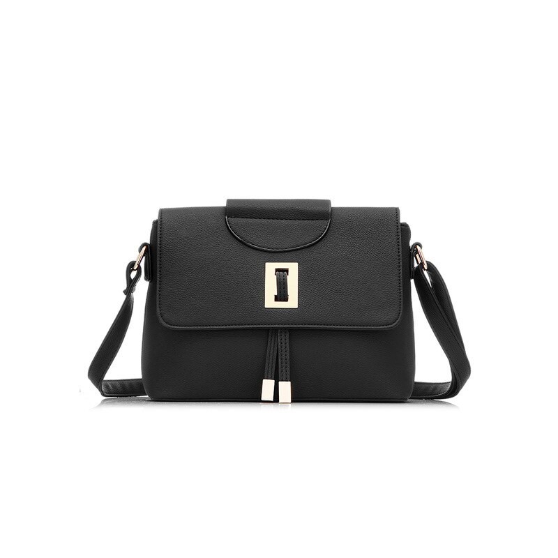 Retro läder crossbody & axelväska