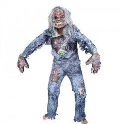 Zombie - full body costume för Halloween - set