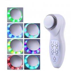 7 färger LED - foton ultraljud ansikte lyftning - renare - rynka remover - skönhet massager