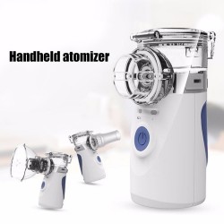 Bärbar ultraljud nebulisator - mini handhållen inhalator - luftfuktare - atomizer - set