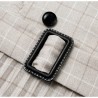 Vintage plaid dress med bälte
