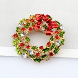 Jul mistletoe krans - brosch