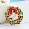 Jul mistletoe krans - brosch