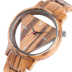 Geometric triangle - wooden Quartz watch - unisexWatches