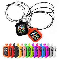 Silikontäckning för Apple Watch - med halsband - 38 mm - 40 mm - 42 mm - 44 mm