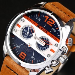 Luxury leather sports quartz watchWatches