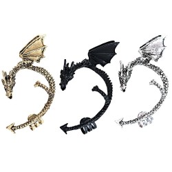 Gothic & punk örhängen med draken