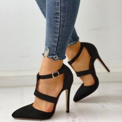 Elegant high heel pumps with bucklePumps