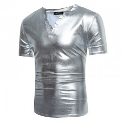Shiny metallic t-shirt - short sleeveT-shirts