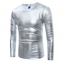 Shiny metallic t-shirt - long sleeveT-shirts