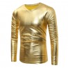 Shiny metallic t-shirt - lång ärm