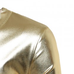 Shiny metallic t-shirt - lång ärm