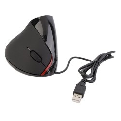 Vertikal optisk mus - USB trådbunden - 2400DPI - 2.4GH - ergonomisk