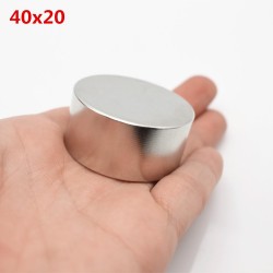 N35 N52 neodymium magnet - stark rund metall magnet 40 * 20mm 2 bitar