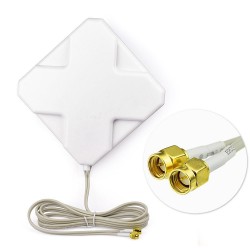 4G Antenna signal booster 35dbi - dubbel SMA aerial - 220 * 190 * 21mm