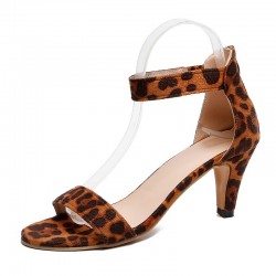 High heel pumps - elegant suede sandals with a back zipperSandals