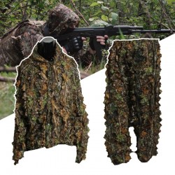 Jaktdräkt med 3D-blad - kamouflage set