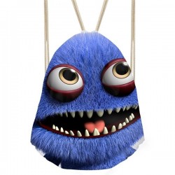 3D smiley monster - ryggsäck med ritningar