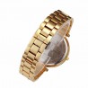 Lyx guld kvarts klocka med diamanter & leopard