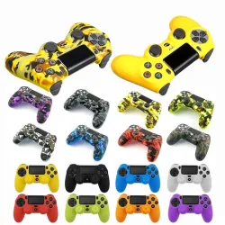 Playstation PS4 Pro Slim - skyddande hud för controller & 2 tums stickgrepp caps