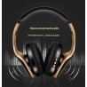 Trådlösa Bluetooth-hörlurar - bulleravbokning - vikbar - stereobas - justerbara hörlurar med mikrofon