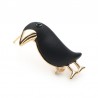 Elegant brooch with black crowBrooches