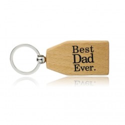 Bästa pappa någonsin och bästa Nana någonsin - trä keychain