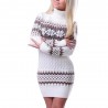 Vinter lång tröja - miniklänning med turtleneck