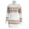 Vinter lång tröja - miniklänning med turtleneck