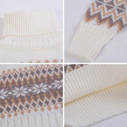 Vinter lång tröja - miniklänning med turtleneck