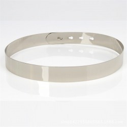 Metal chrome golden - silverbälte