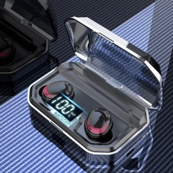 X10 - Bluetooth tws öronproppar - LED display-trådlösa hörlurar - 8D stereo headset med 3000m Ah charging case