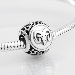 925 sterling silver - 12 konstellation zodiak - pärlor för armband