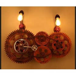 Loft style industrial gear - vintage wall light lampWall lights